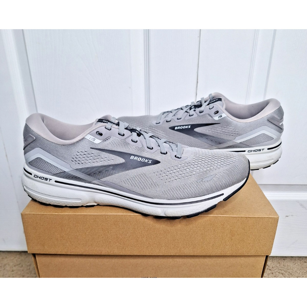 Brooks Ghost 15 Alloy Oyster Gray 1103931D098 size 12.5